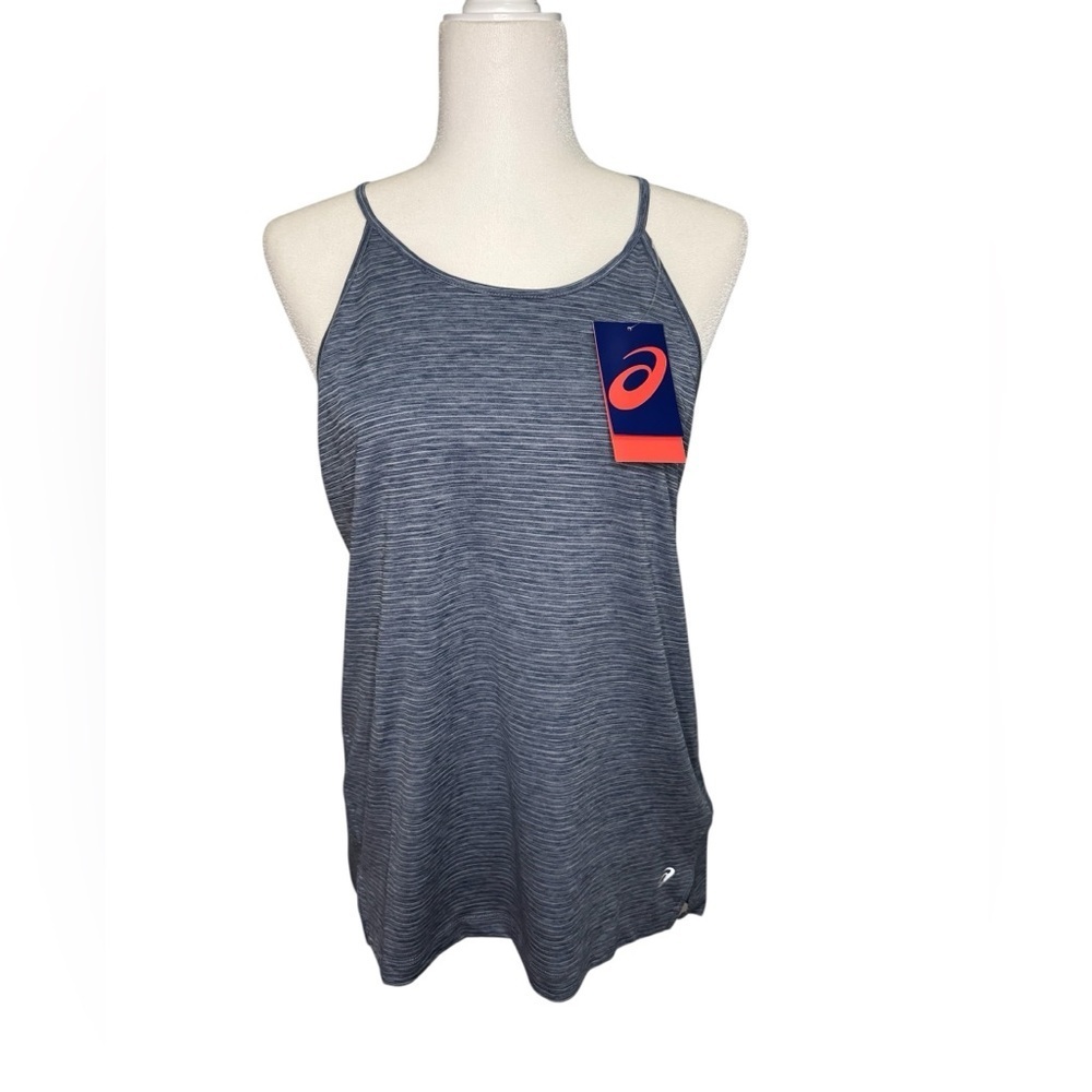 ASICS Striped Racerback Athletic Tank Top